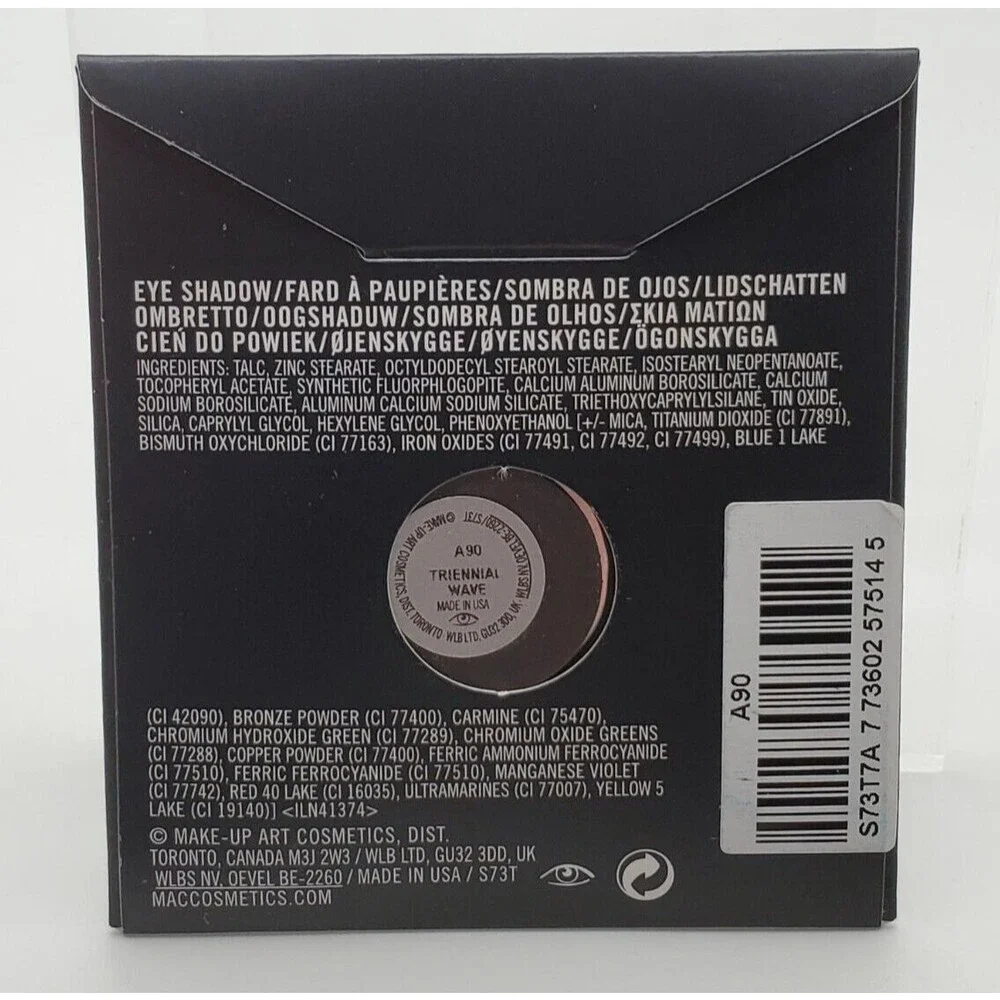 MAC TRIENNIAL WAVE Eye Shadow ~ Medium Blue Satin ~ Pro Palette Pan Refill